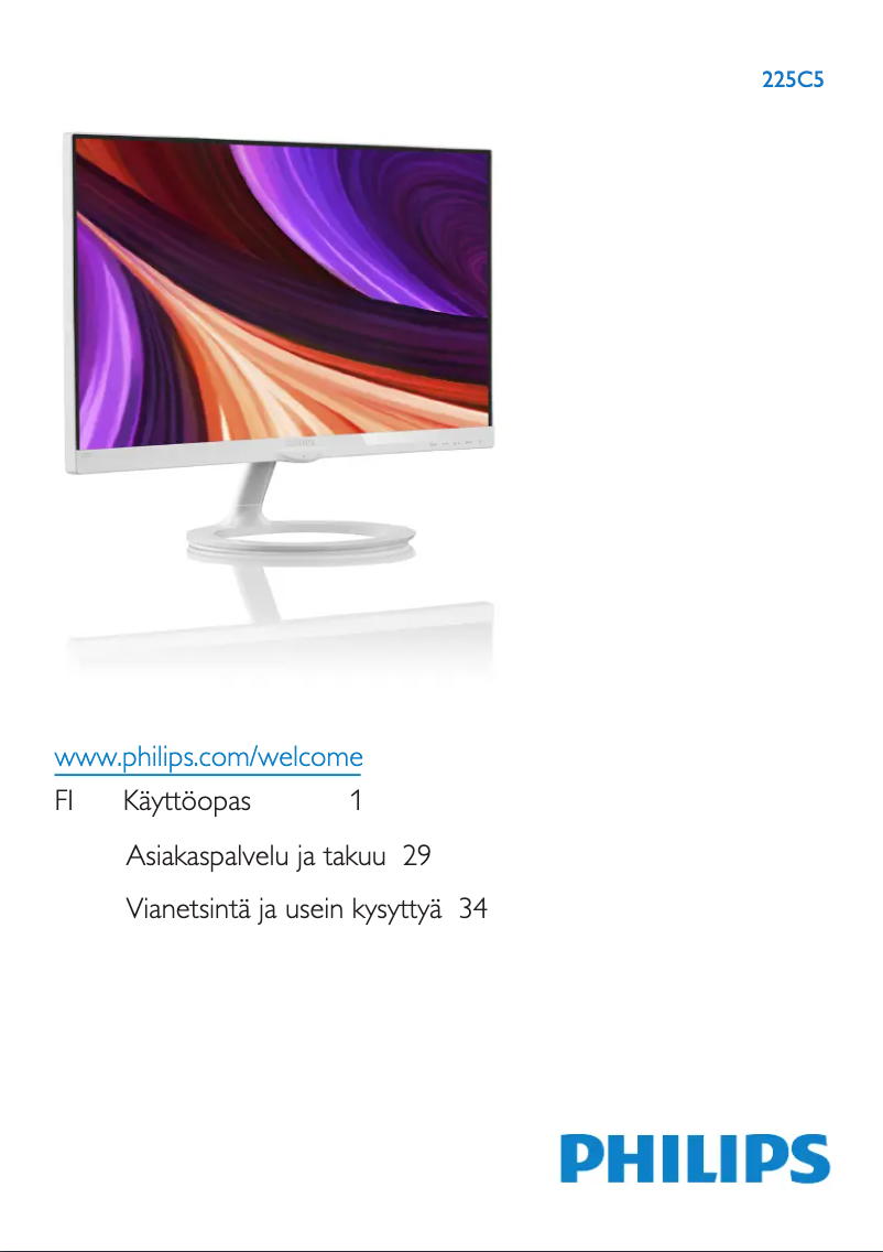 Página 1 del manual Manual de usuario Philips 225C5QHSW
