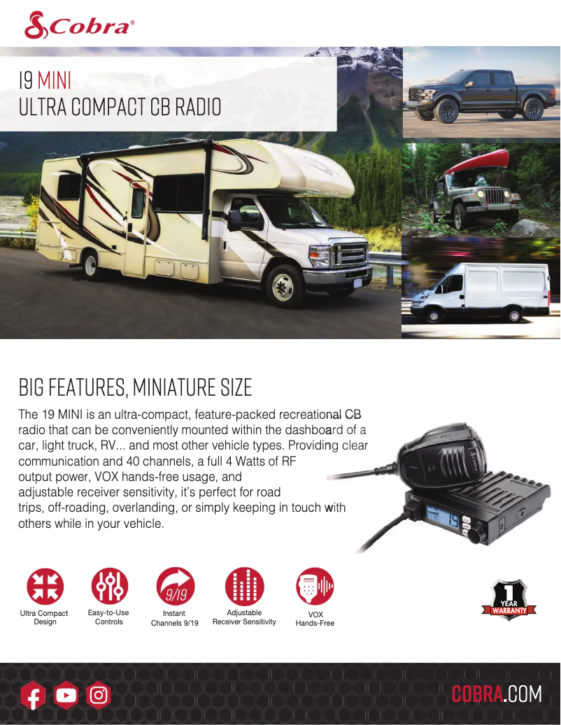 Imagen de la primera página del manual del dispositivo 19 MINI