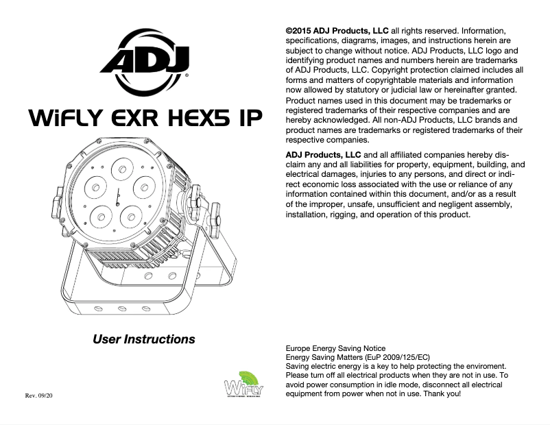 Imagen de la primera página del manual del dispositivo WiFLY EXR HEX5 IP