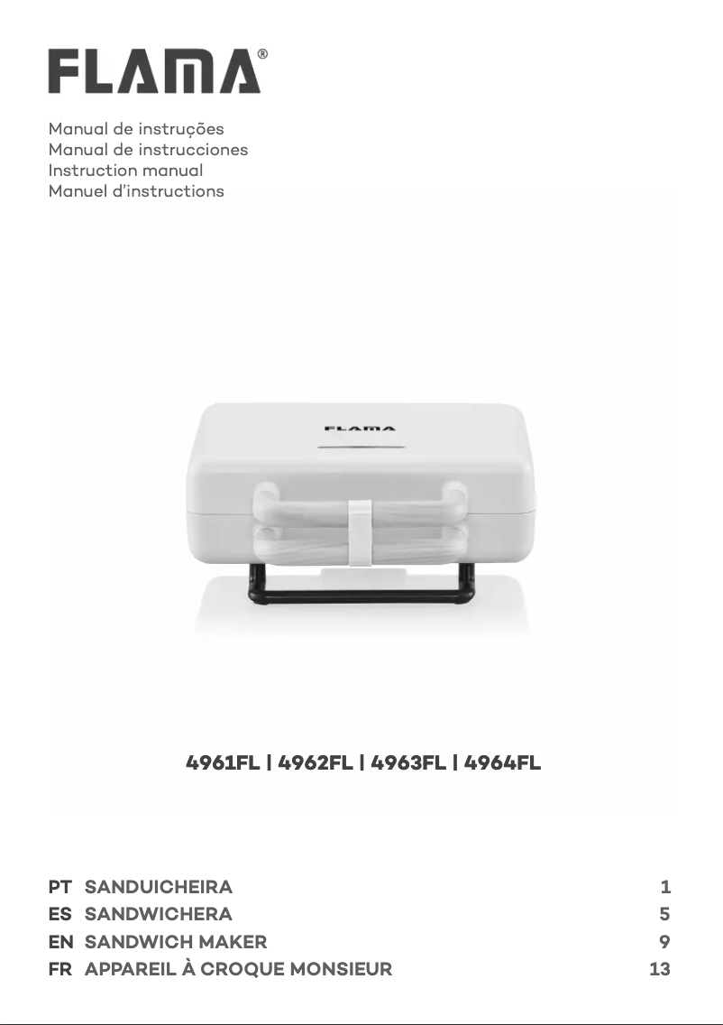 Página 1 del manual Manual de usuario Flama 4963FL