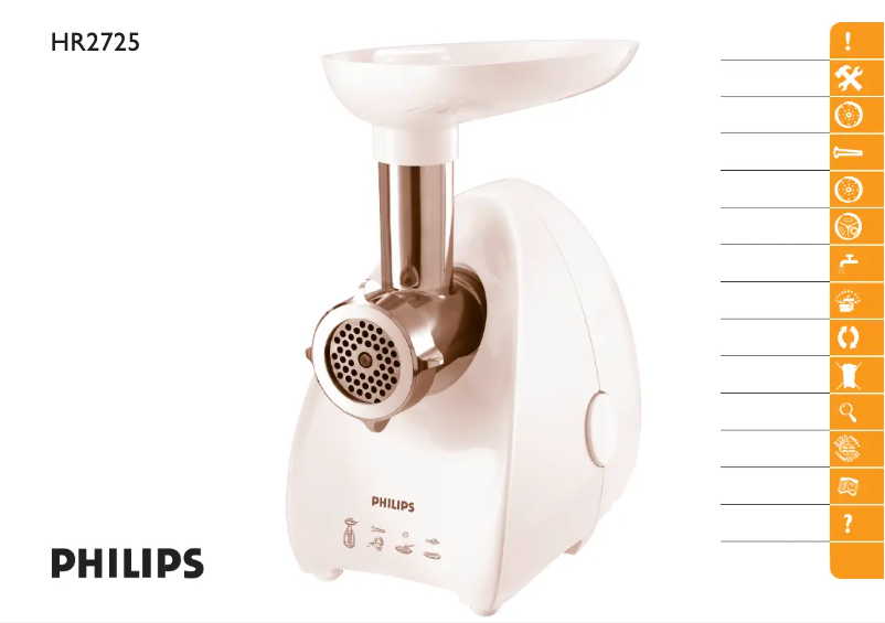 Página 1 del manual Manual de usuario Philips HR2725