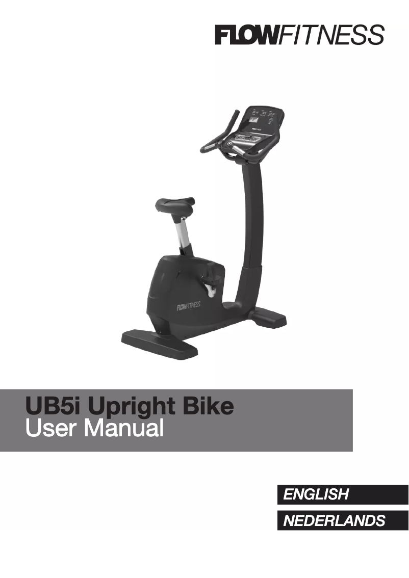 Página 1 del manual Manual de usuario Flow Fitness UB5i Upright Bike