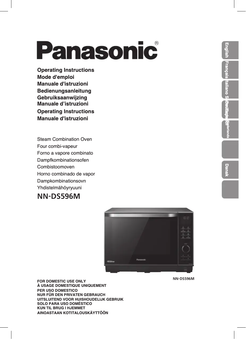 Página nº 1 - Manual de usuario Panasonic NN-DS596MEPG