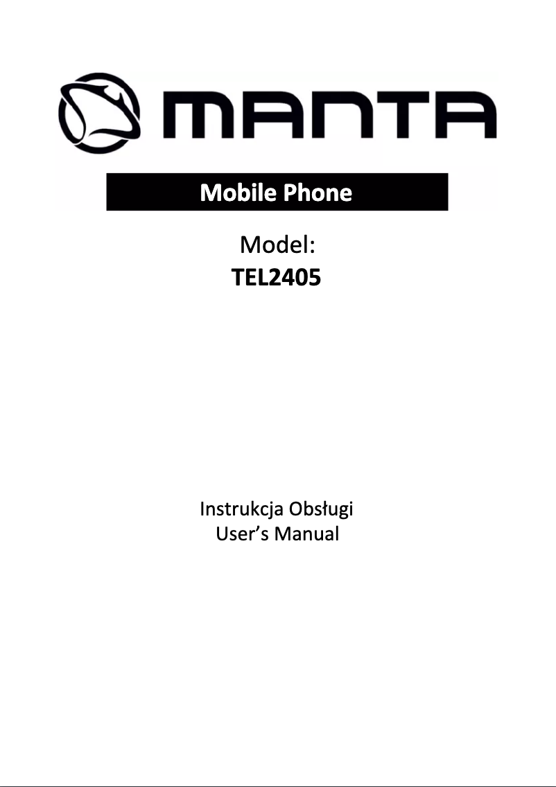 Página nº 1 - Manual de usuario Manta TEL2405