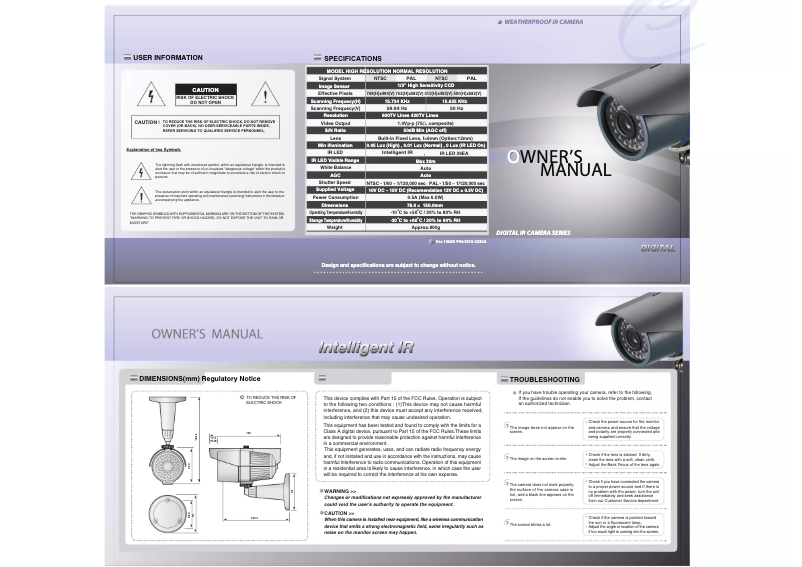 Imagen de la primera página del manual del dispositivo WCL-21S