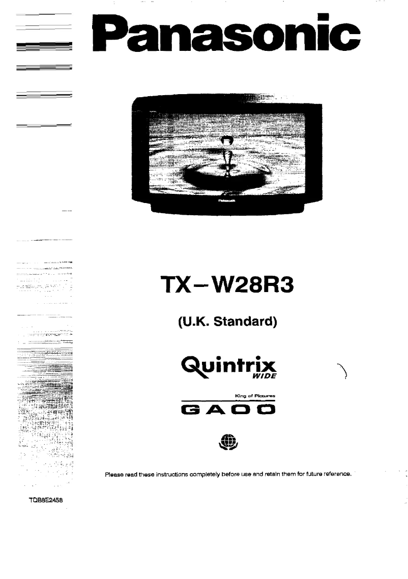 Imagen de la primera página del manual del dispositivo TX-W28R3