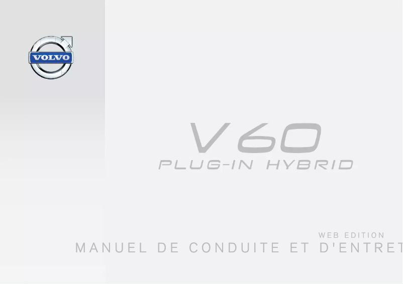 Página 1 del manual Manual de usuario Volvo V60 Plug-in Hybrid (2013)