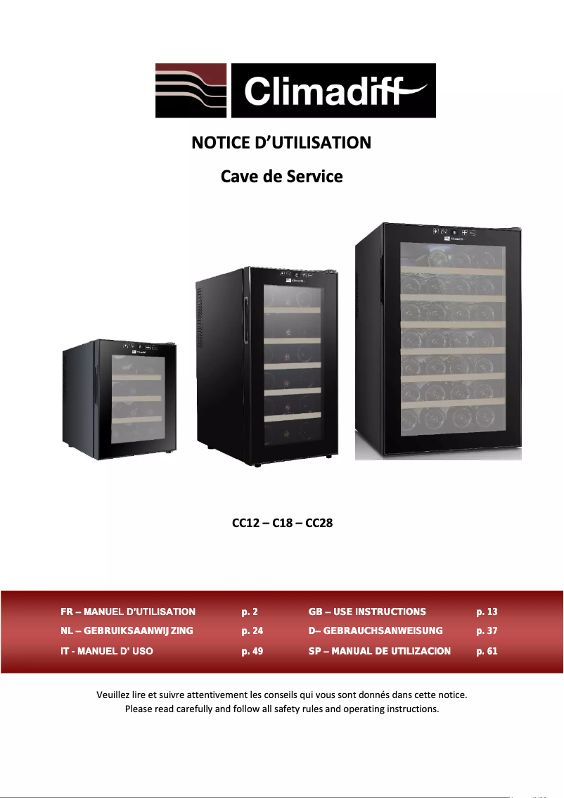 Imagen de la primera página del manual del dispositivo CC28