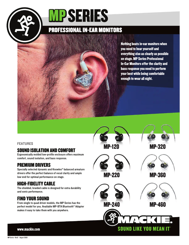 Imagen de la primera página del manual del dispositivo MP-120