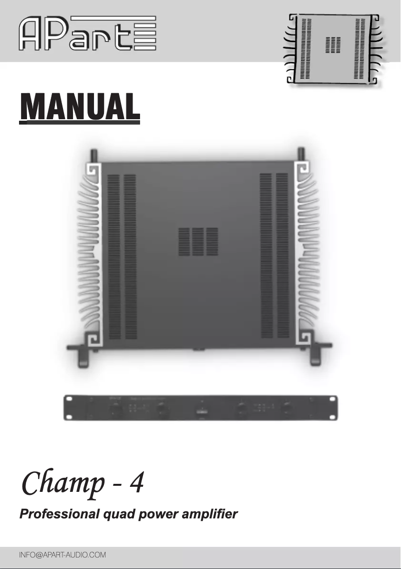 Imagen de la primera página del manual del dispositivo CHAMP-4