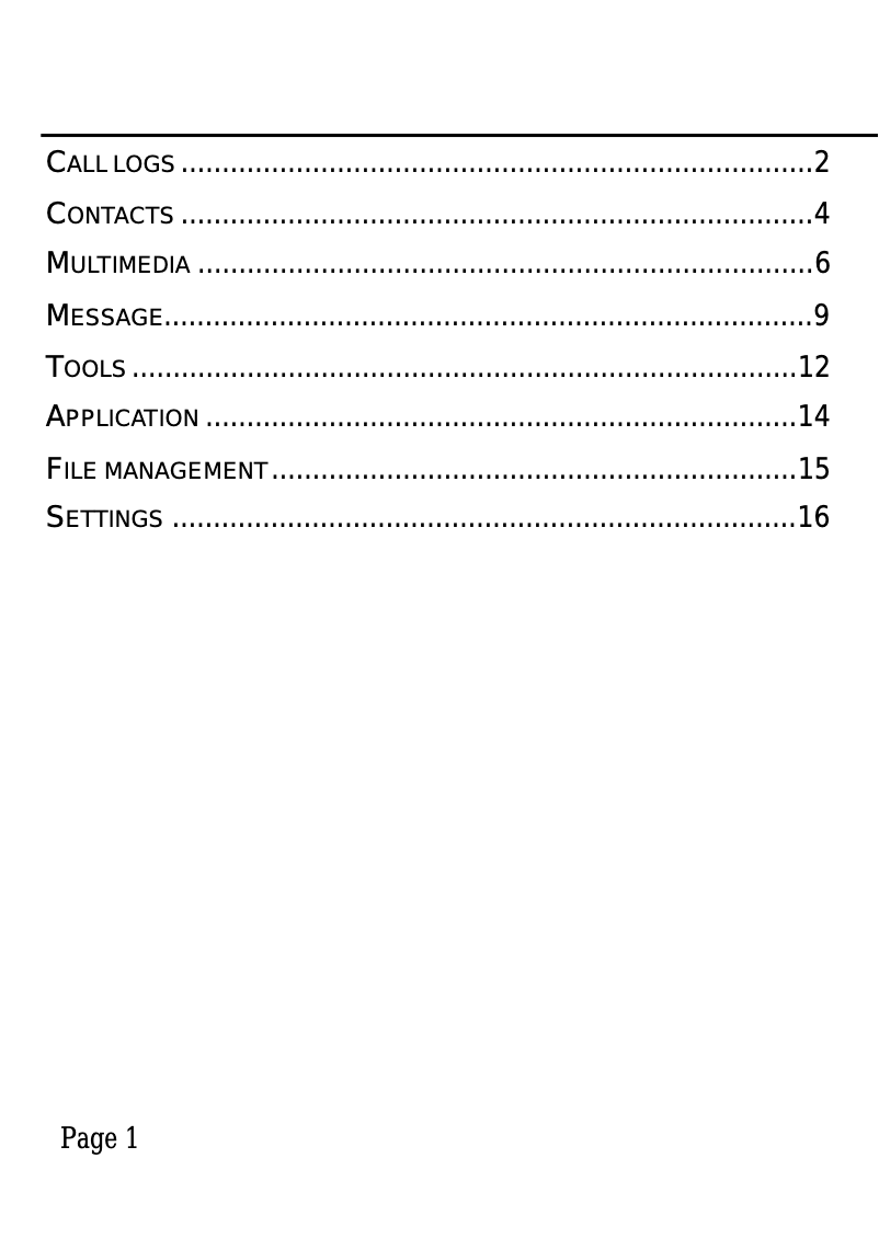 Imagen de la primera página del manual del dispositivo Tweek
