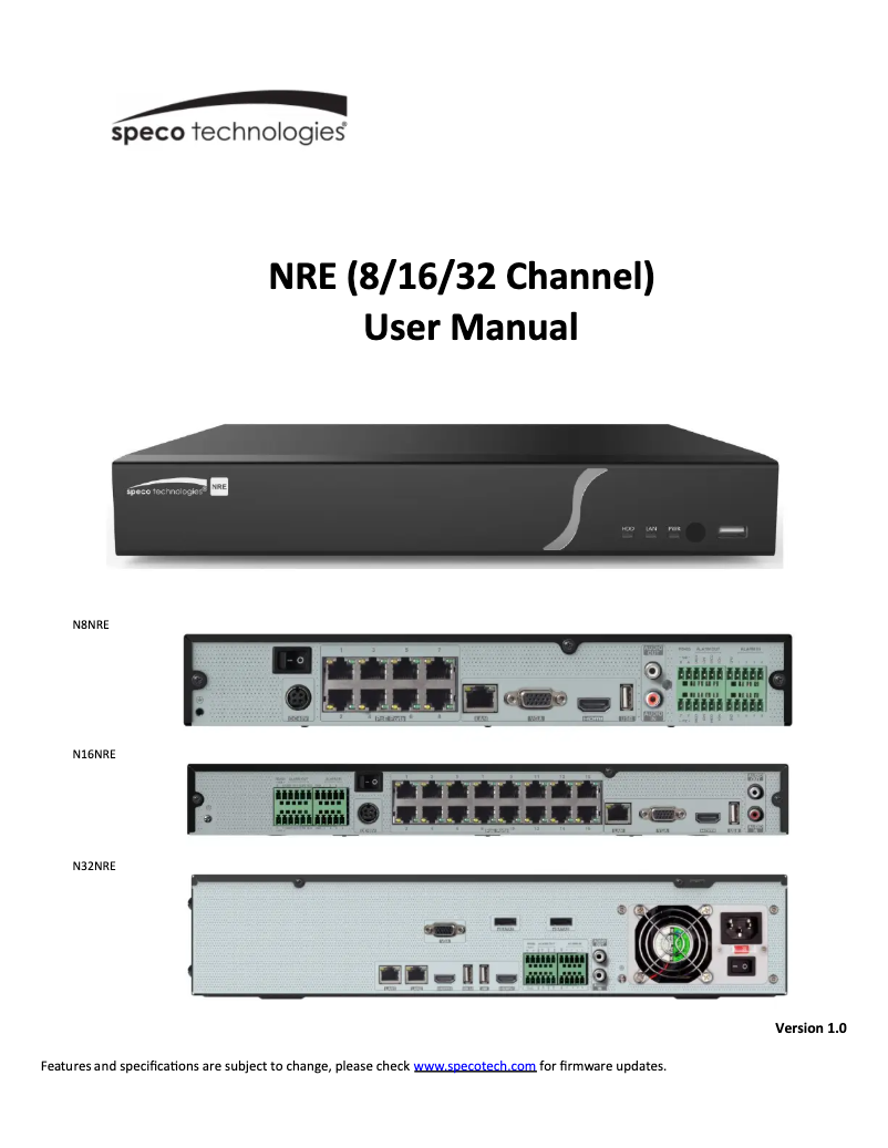 Imagen de la primera página del manual del dispositivo N8WA4P