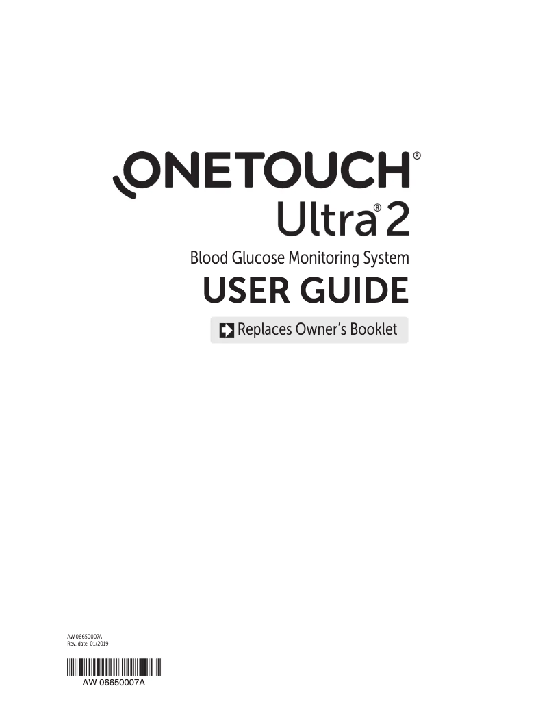 Imagen de la primera página del manual del dispositivo Ultra2