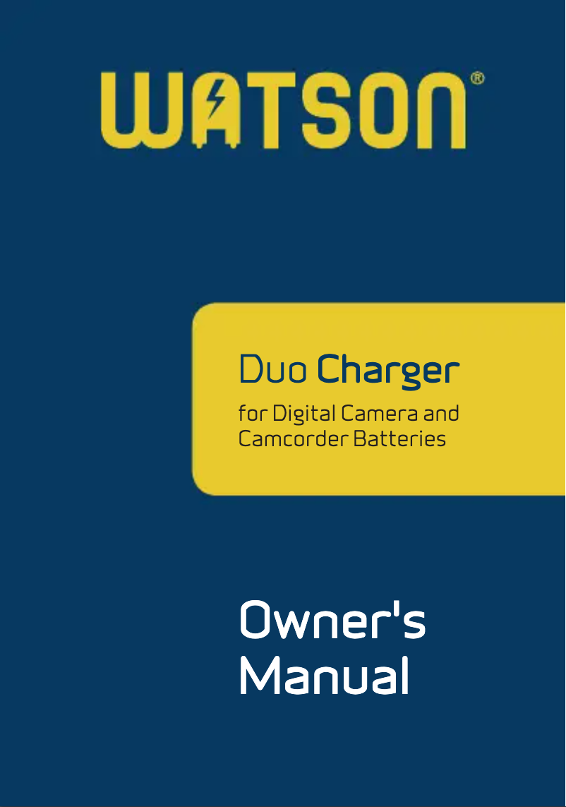 Página 1 del manual Manual de usuario Watson DX-1511