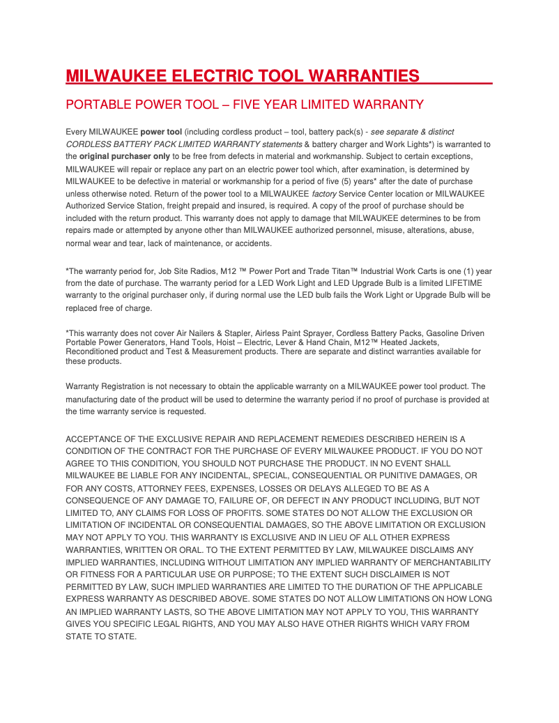 Imagen de la primera página del manual del dispositivo M18 Fuel 2990-20