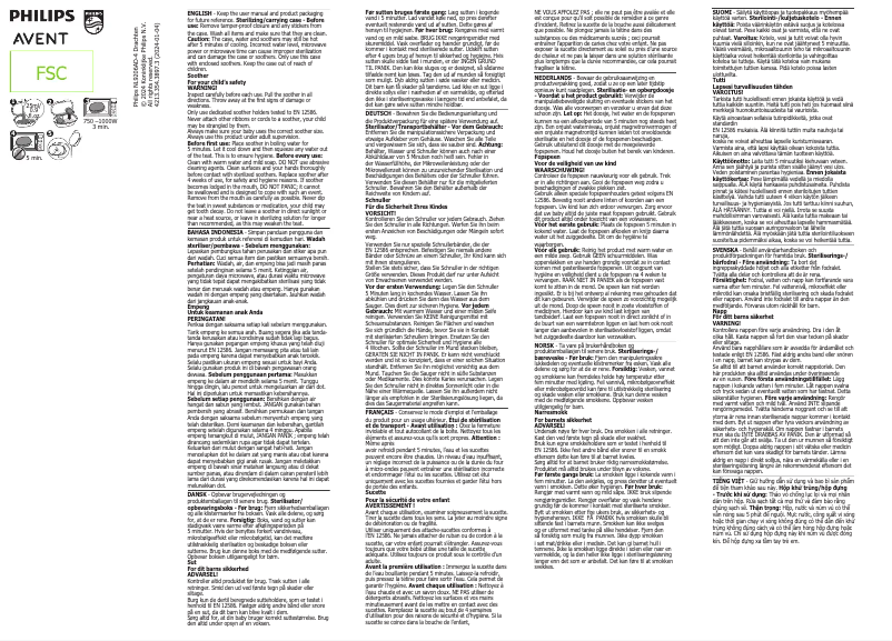 Página 1 del manual Manual de usuario Philips SCF215