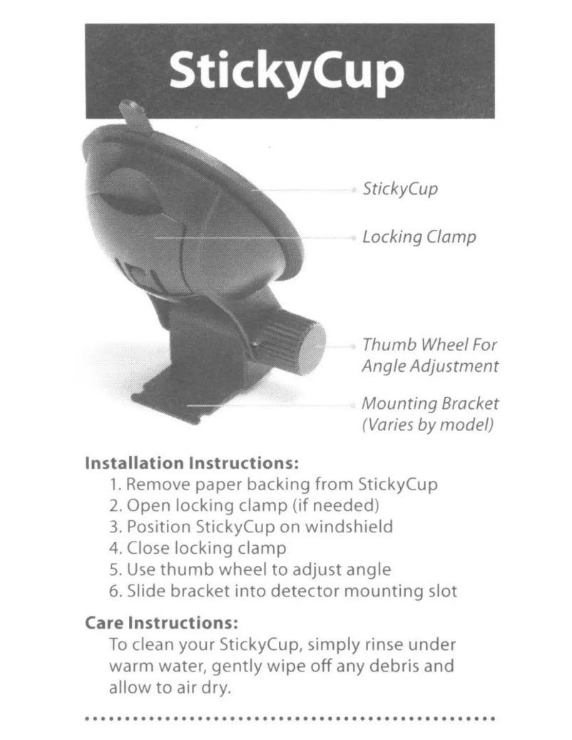 Página nº 1 - Manual de usuario Escort StickyCup