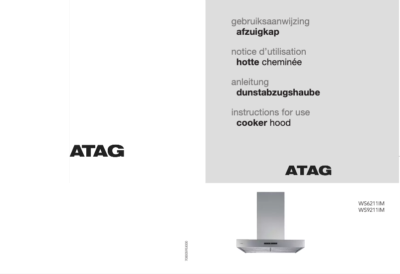 Página 1 del manual Manual de usuario Atag WS6211IM