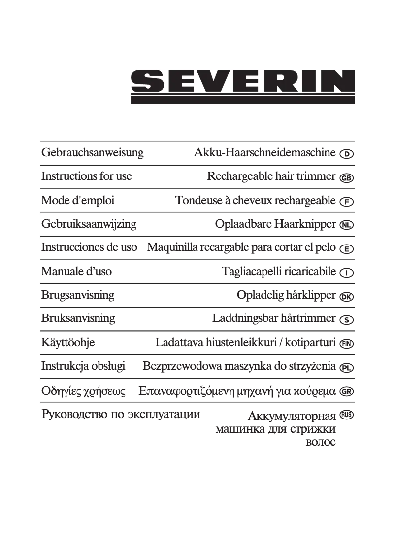 Imagen de la primera página del manual del dispositivo HS 7819