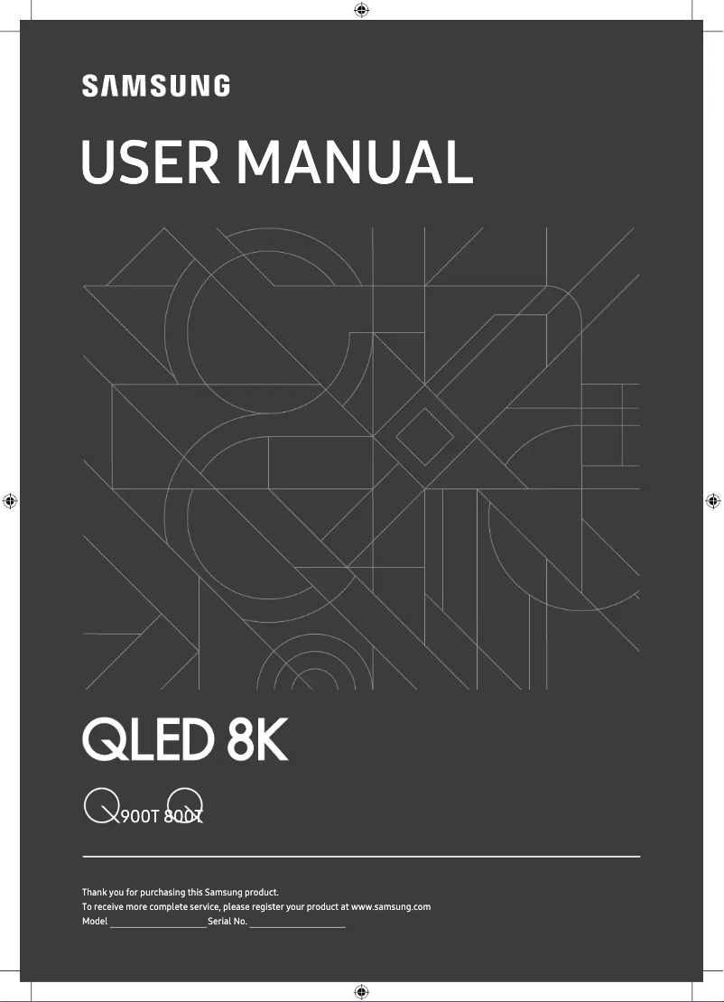 Imagen de la primera página del manual del dispositivo QLED 8K 75Q900T