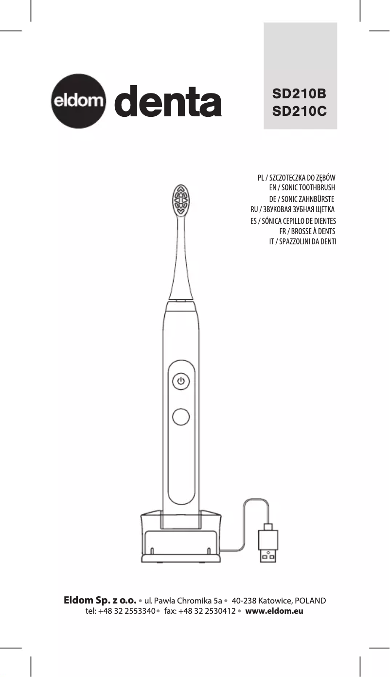 Página nº 1 - Manual de usuario Eldom Denta SD210B