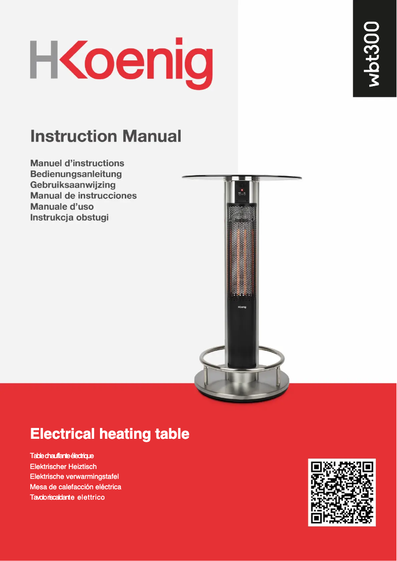 Página 1 del manual Manual de usuario H.Koenig WBT300