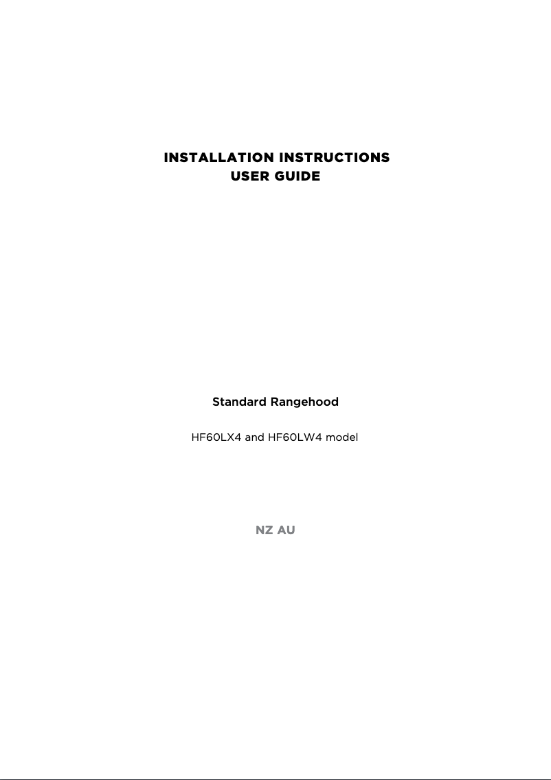 Imagen de la primera página del manual del dispositivo HF60LX4