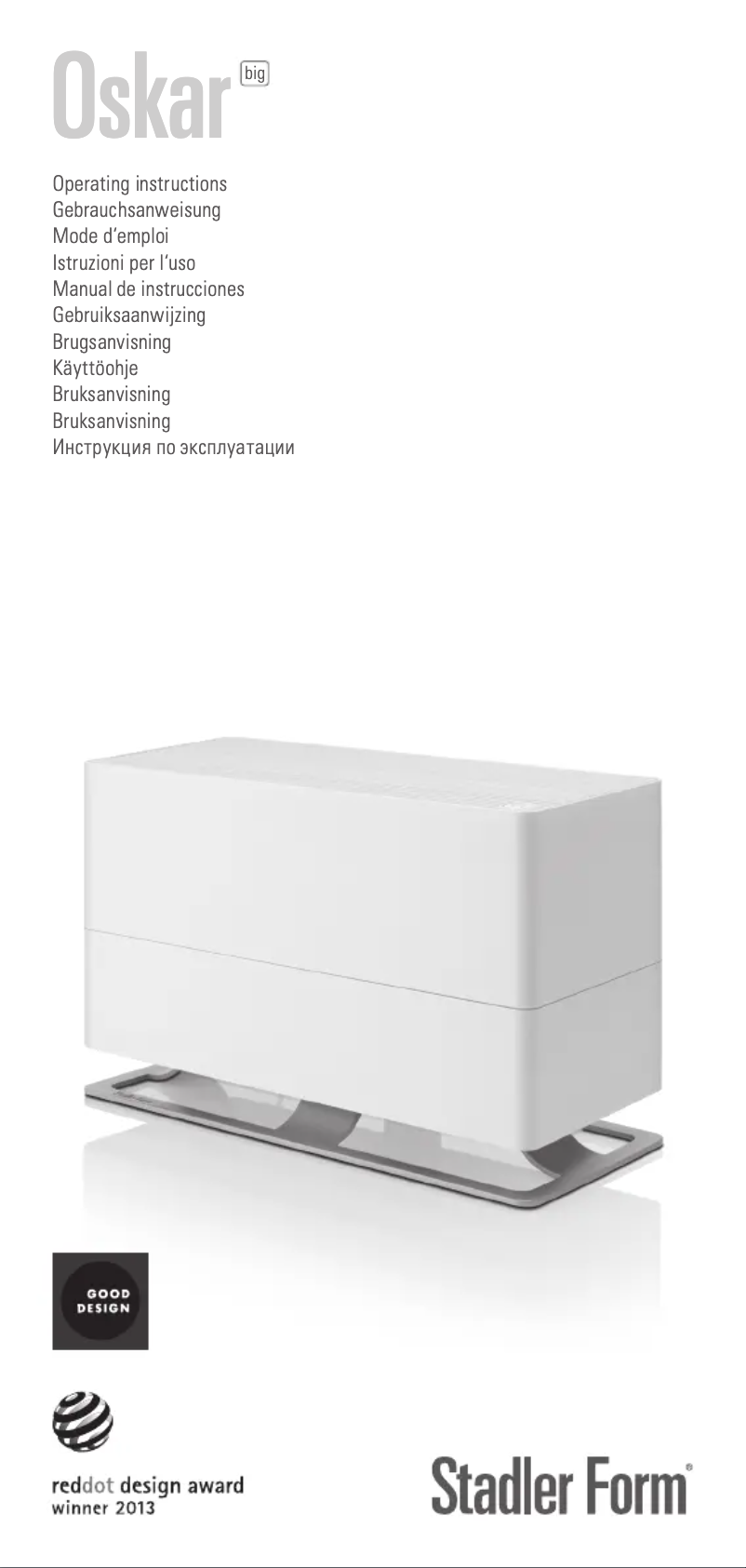 Página nº 1 - Manual de usuario Stadler Form Oskar Big