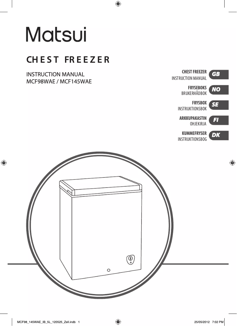 Imagen de la primera página del manual del dispositivo MCF145WAE