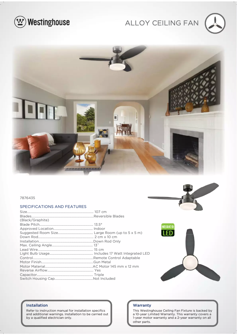 Imagen de la primera página del manual del dispositivo 7876435