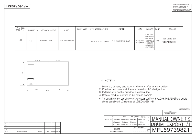 Imagen de la primera página del manual del dispositivo F2J6WY1W