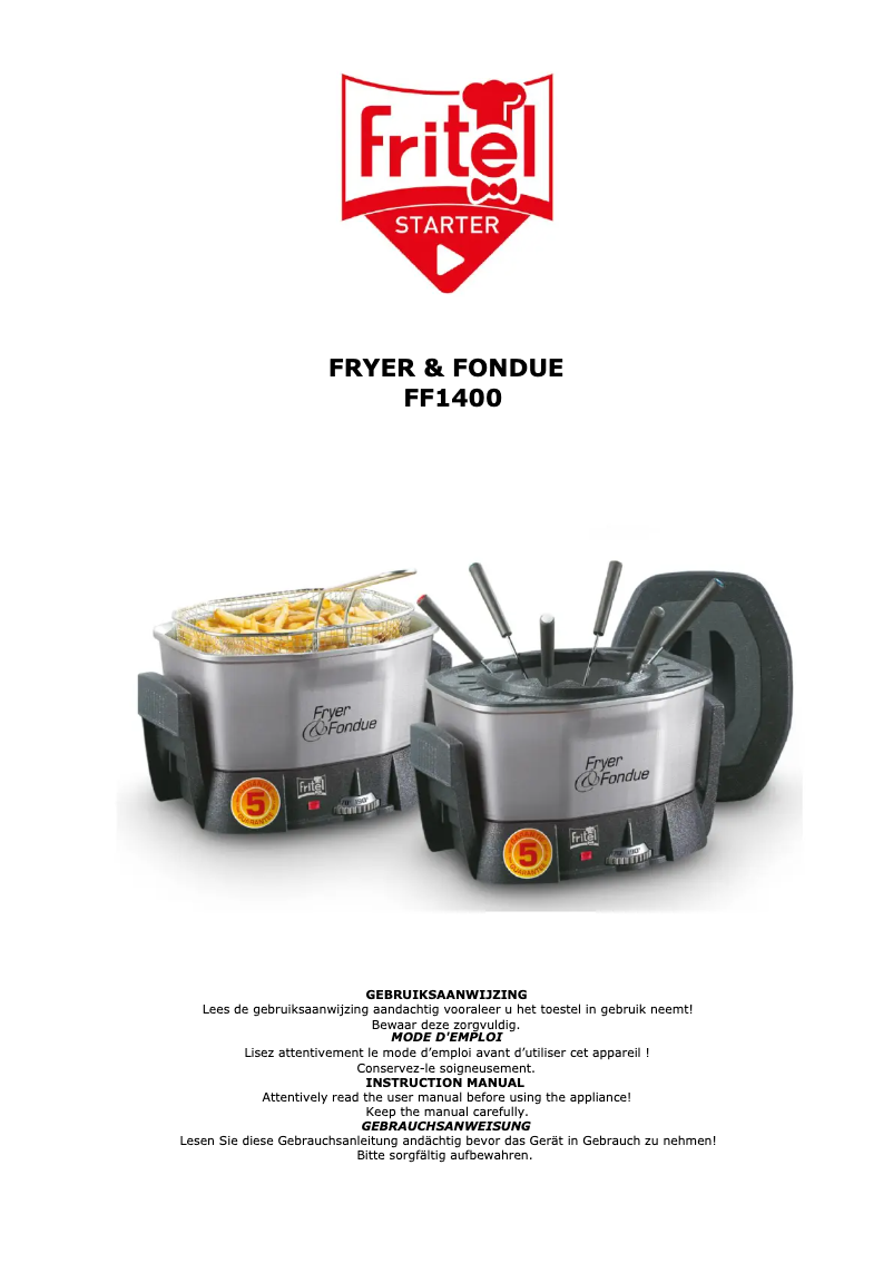 Página 1 del manual Manual de usuario Fritel FF 1400