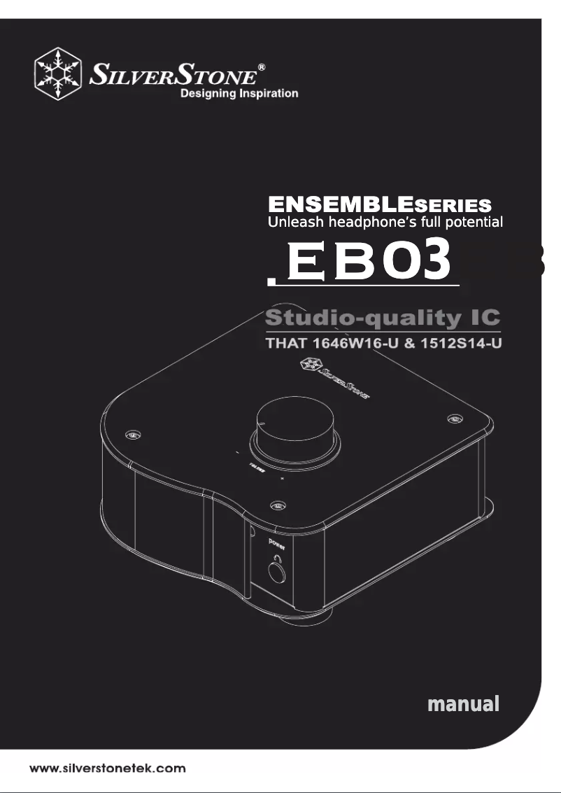 Imagen de la primera página del manual del dispositivo SST-EB03S