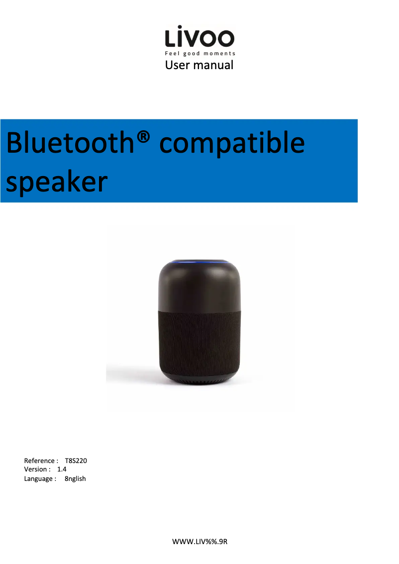 Página 1 del manual Manual de usuario Livoo TES220