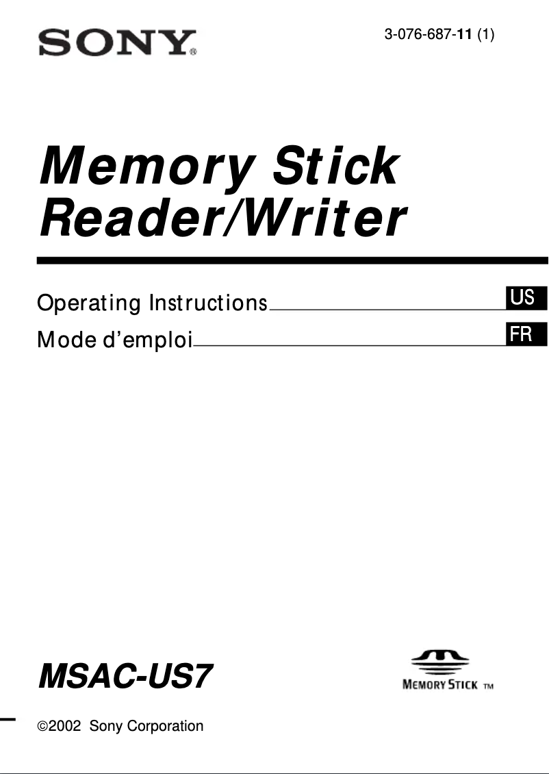 Imagen de la primera página del manual del dispositivo MSAC-US7
