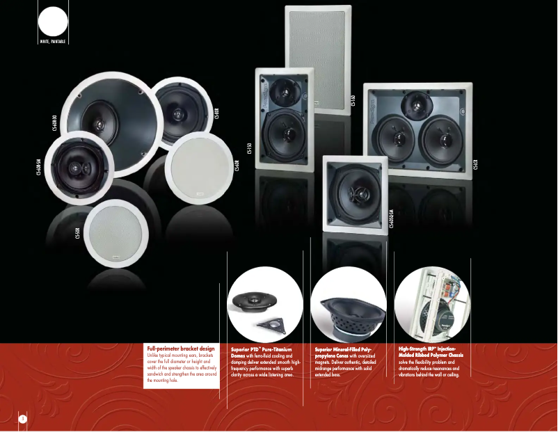 Página 1 del manual Ficha técnica Paradigm CS-80R v2