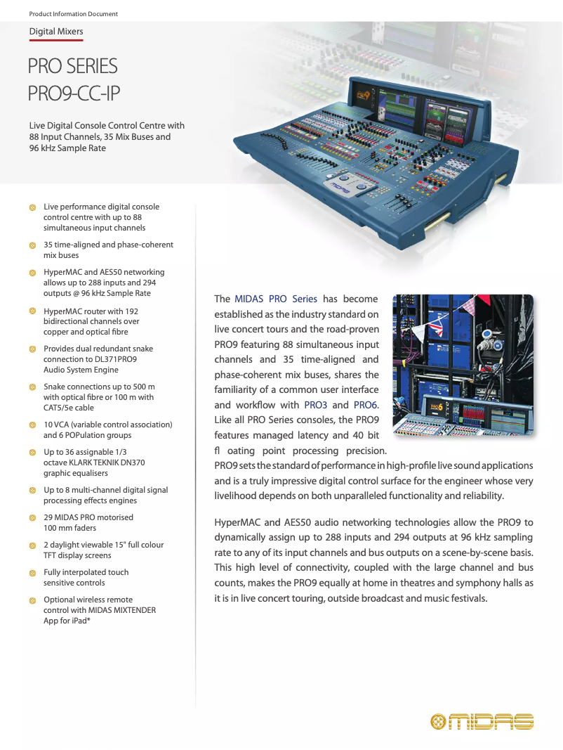 Imagen de la primera página del manual del dispositivo PRO9