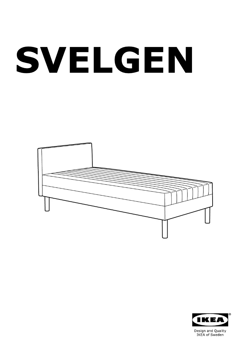 Página 1 del manual Manual de usuario Ikea SVELGEN 304.526.51