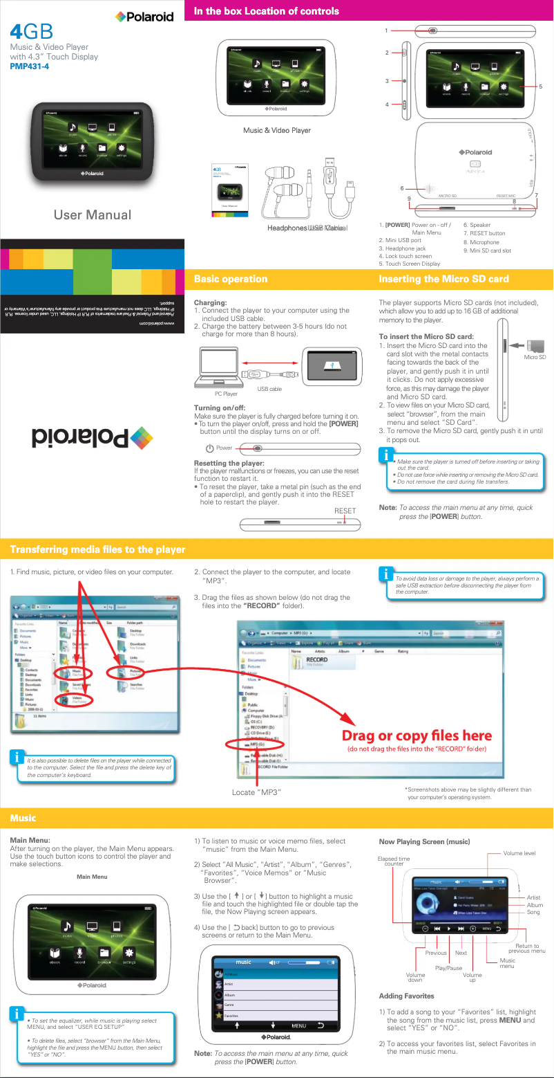 Imagen de la primera página del manual del dispositivo PMP431-4