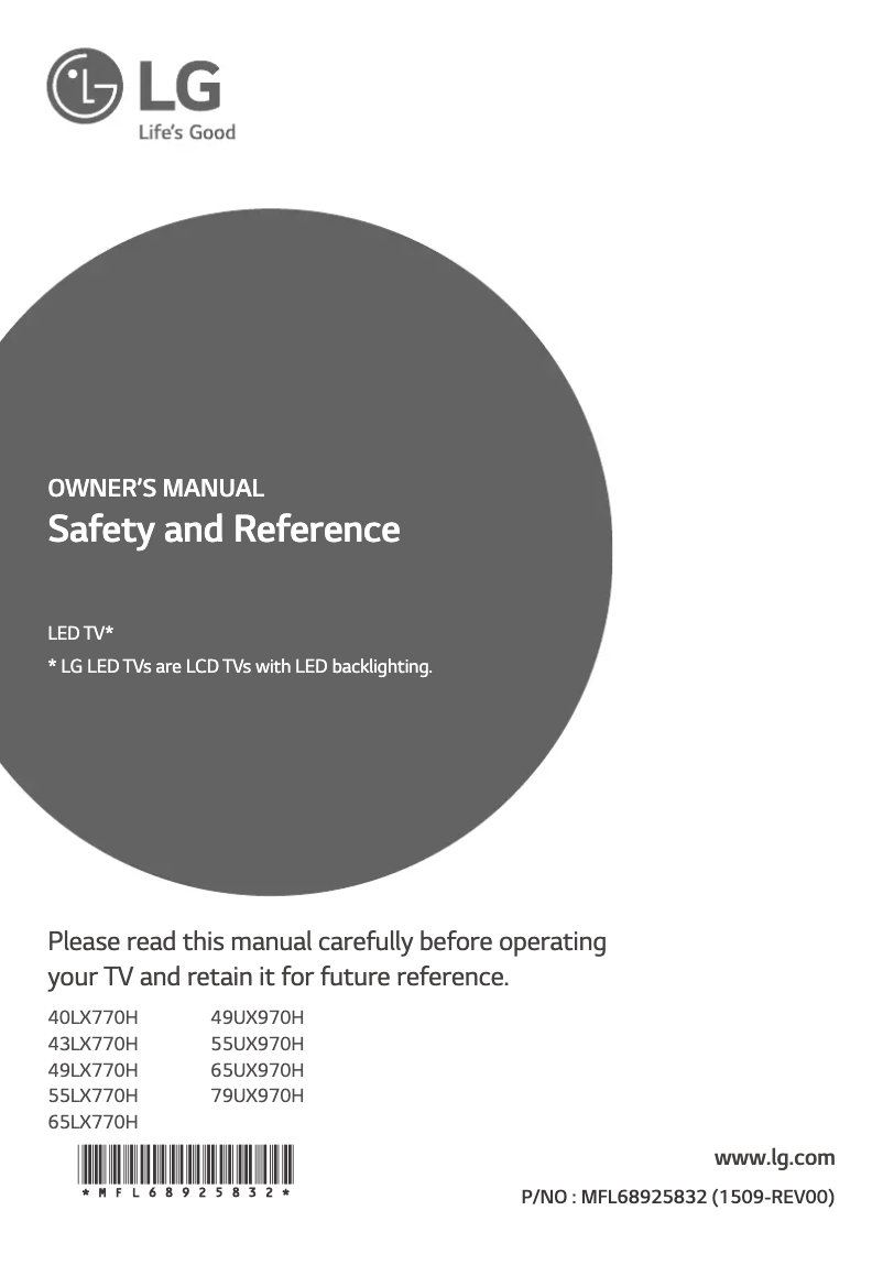 Página nº 1 - Manual de usuario LG 55LX770H