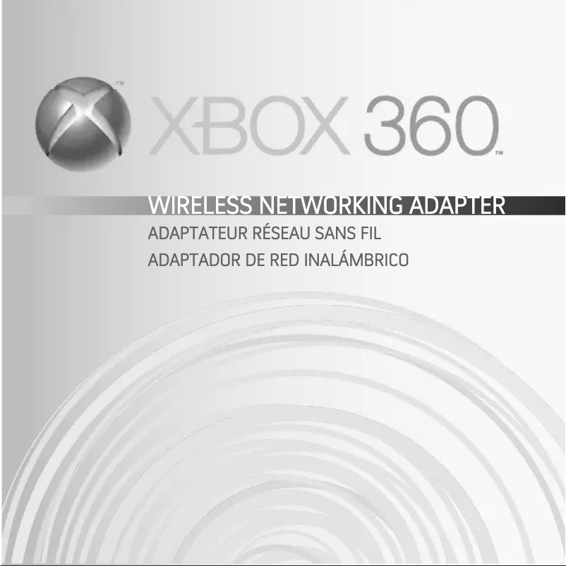 Imagen de la primera página del manual del dispositivo XBOX 360 WIRELESS NETWORKING ADAPTER STAND