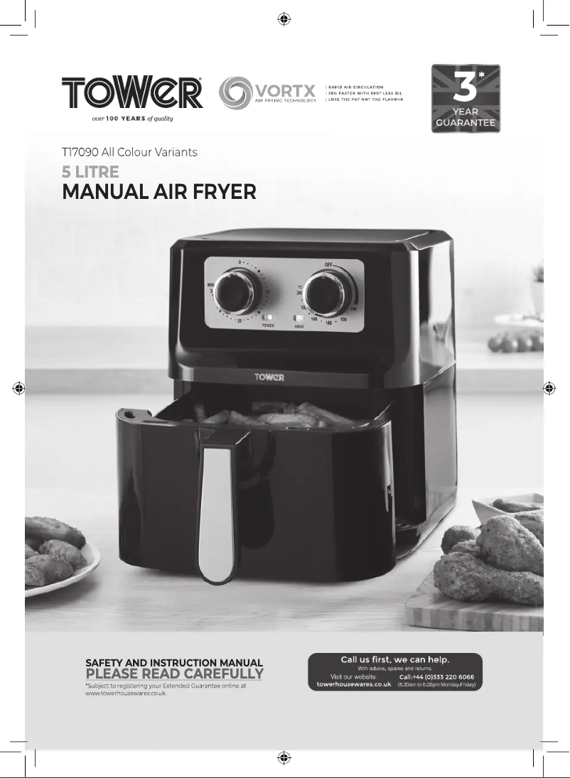 Página 1 del manual Manual de usuario Tower Vortx T17090