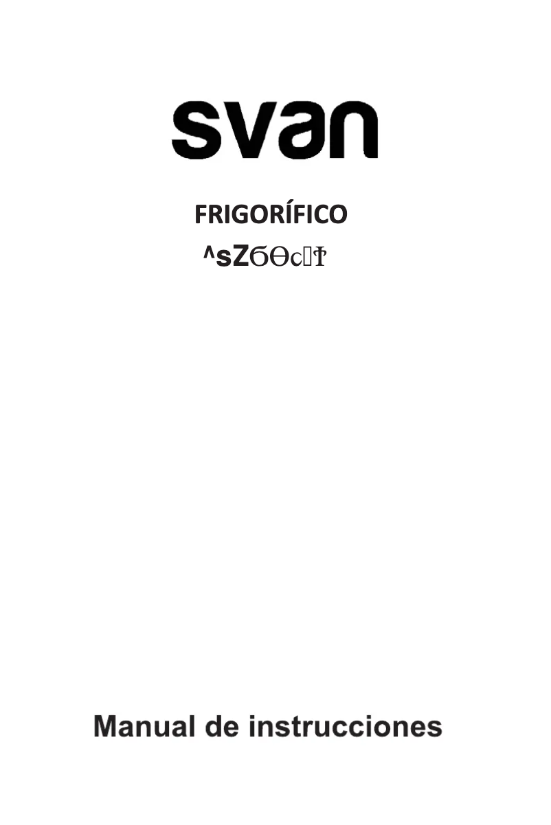 Página 1 del manual Manual de usuario SVAN SVR086C2
