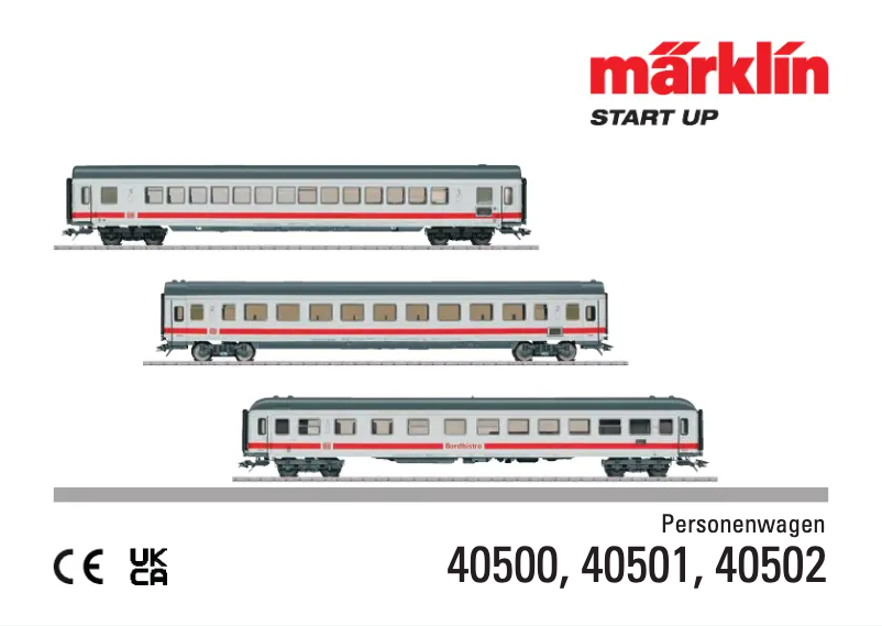 Página 1 del manual Manual de usuario Märklin 40501