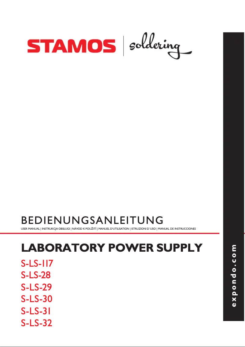 Página 1 del manual Manual de usuario Stamos S-LS-30