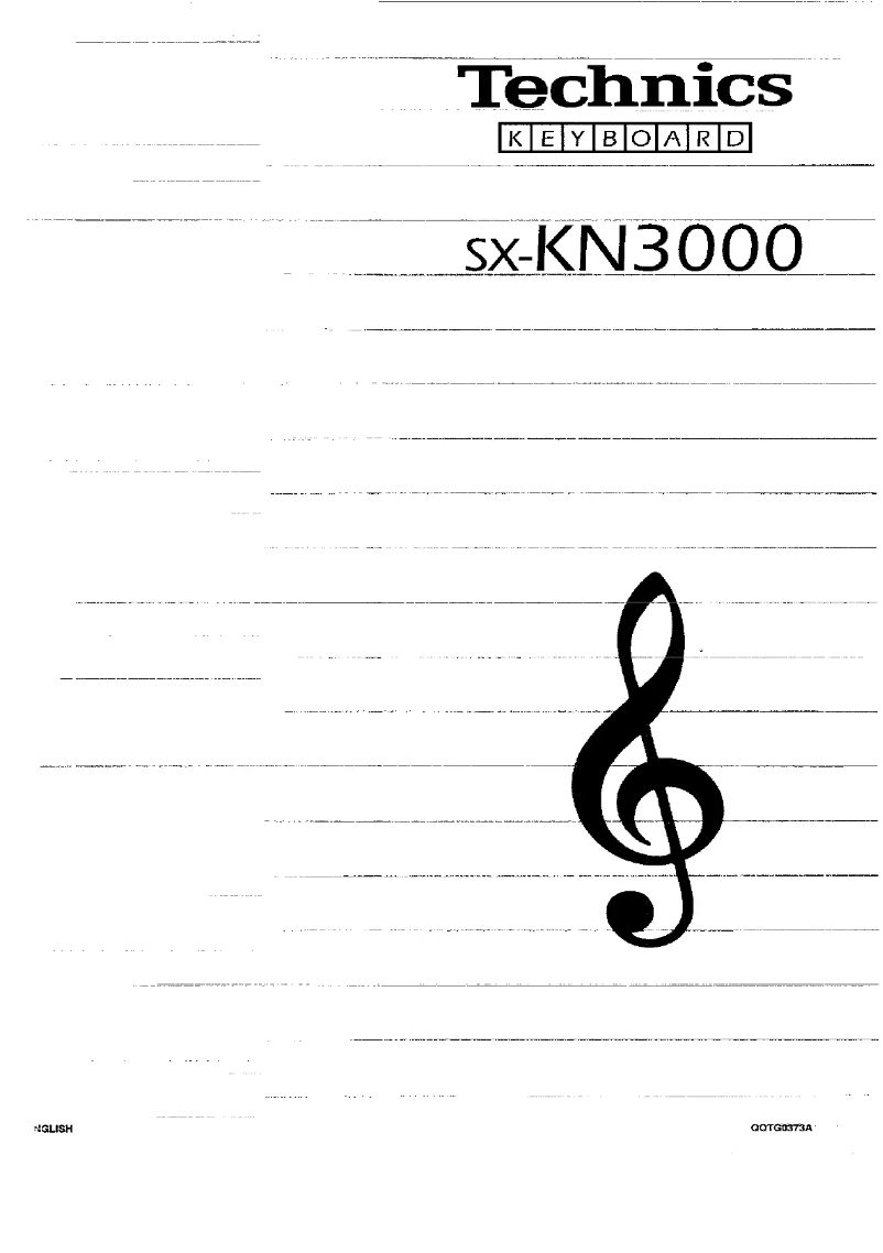 Imagen de la primera página del manual del dispositivo SX-KN3000