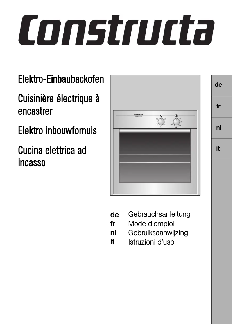Página 1 del manual Manual de usuario Constructa CF21850