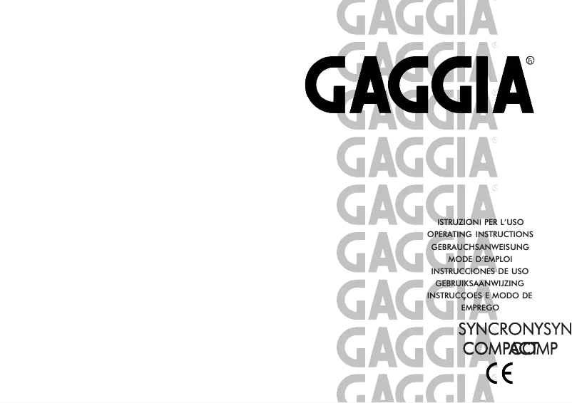 Página 1 del manual Manual de usuario Philips Saeco Syncrony Compact SUP 025 Y