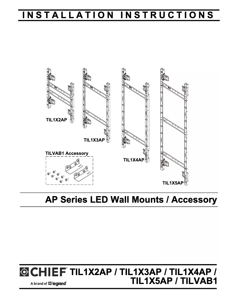 Página 1 del manual Manual de usuario Chief TILVAB1