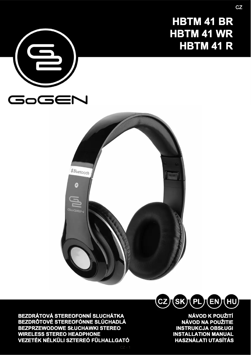 Página nº 1 - Manual de usuario GoGen HBTM 41RR